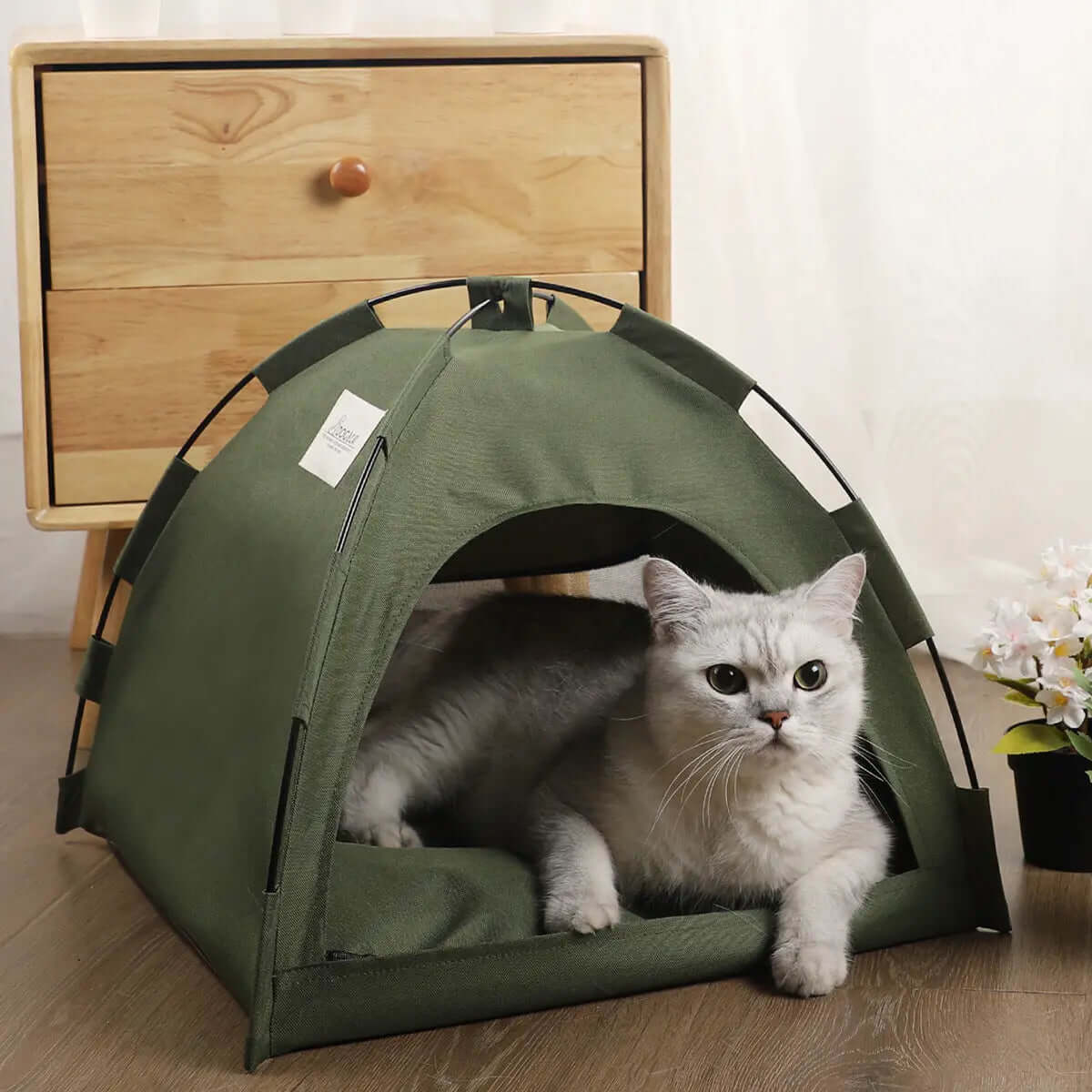 Cat Tent Cooling Mat  Dog House Pet Sofa Camping Dog Bed With Cushion For Dog Kennel Indoor Cat Nest Cat Bed Pets Products.