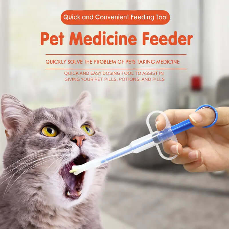 Convenient Pet Medicine Feeder Device Deworming Dropshipping for easy pet medication administration.