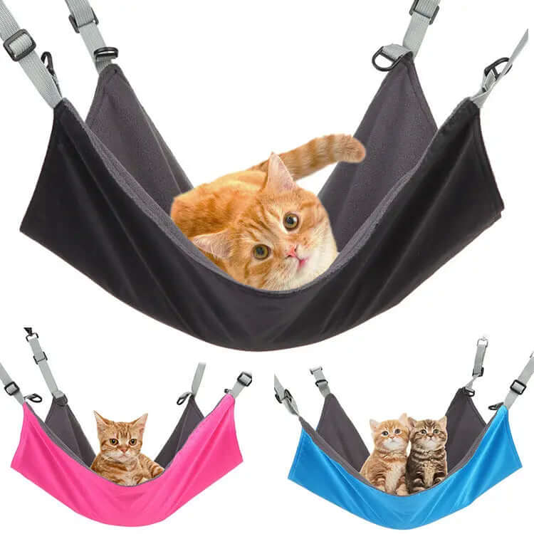 Small Cat And Dog Hanging Hammocks Can Be Used The Four Seasons With Plush And Waterproof Nylon Layer For Hanging Pet Supplies Pet Products.