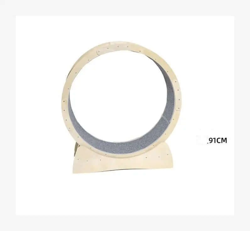 Special Toys For Cat Treadmill Roller view with solid wood and soft grip for cat safety, medium size 91CM.